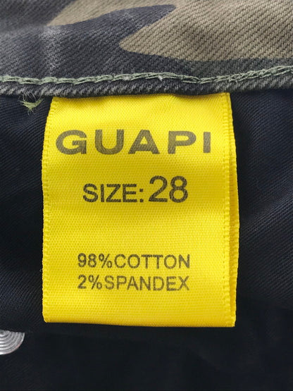 【中古品】【メンズ】 GUAPI グアピ CAMO BLOSSOM DENIM V2 カモフラージュ ブロッサム デニム V2 デニムパンツ ボトムス 153-260827-ki-10-tagh サイズ：28 カラー：グリーン カモフラージュ 万代Net店