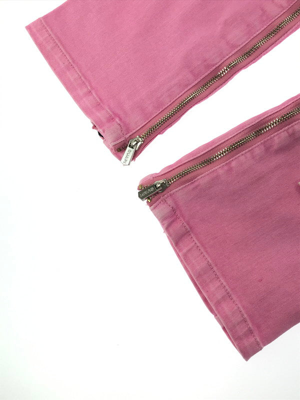 【中古品】【メンズ】 GUAPI グアピ FLOWER PATCH DENIM PANTS フラワー パッチ デニムパンツ ボトムス 153-260827-ki-09-tagh サイズ：16T カラー：ピンク 万代Net店
