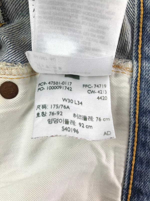 【中古品】【メンズ】 LEVI'S VINTAGE CLOTHING リーバイスビンテージクロージング 501XX DENIM PANTS 47501-0117 刻印4420 1947モデル デニムパンツ 156-260819-rt-27-tag サイズ：W30 L34 カラー：インディゴ 万代Net店