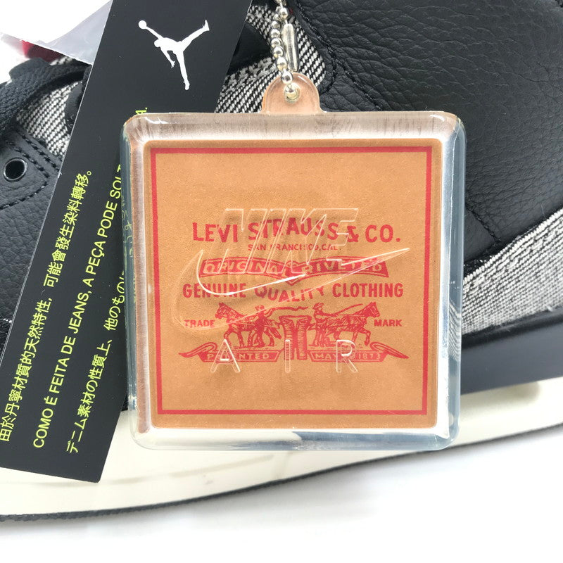 【中古美品】【メンズ】 NIKE ナイキ ×LEVI'S リーバイス AIR JORDAN 3 RETRO SP BLACK AND WHITE (LEVI'S TAB) IR0914-40 160-260816-rt-13-tagh サイズ：26.5cm US8.5 カラー：DENIM/BLACK-GYM RED 万代Net店