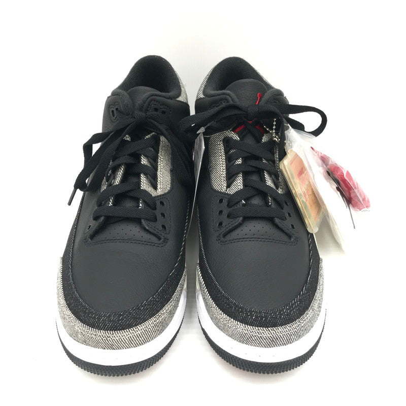【中古美品】【メンズ】 NIKE ナイキ ×LEVI'S リーバイス AIR JORDAN 3 RETRO SP BLACK AND WHITE (LEVI'S TAB) IR0914-40 160-260816-rt-13-tagh サイズ：26.5cm US8.5 カラー：DENIM/BLACK-GYM RED 万代Net店