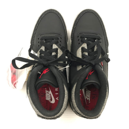 【中古美品】【メンズ】 NIKE ナイキ ×LEVI'S リーバイス AIR JORDAN 3 RETRO SP BLACK AND WHITE (LEVI'S TAB) IR0914-40 160-260816-rt-13-tagh サイズ：26.5cm US8.5 カラー：DENIM/BLACK-GYM RED 万代Net店
