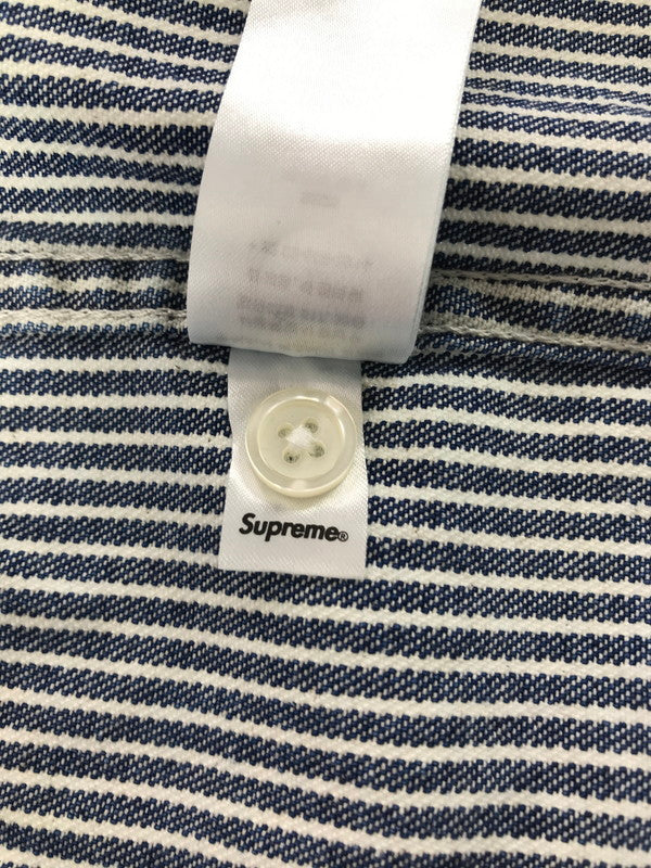 【中古品】【メンズ】 SUPREME シュプリーム 25SS LOOSE FIT S/S DENIM PAINTER SHIRT ルーズ フィット ショートスリーブ ペインター シャツ トップス 149-260829-rt-56-tagh サイズ：XL カラー：ブルー 万代Net店