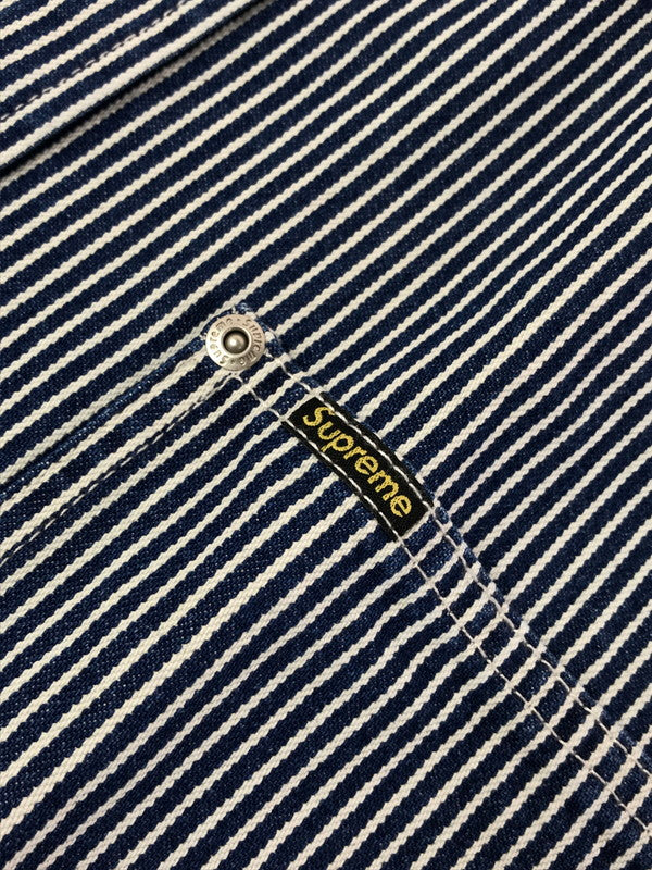 【中古品】【メンズ】 SUPREME シュプリーム 25SS LOOSE FIT S/S DENIM PAINTER SHIRT ルーズ フィット ショートスリーブ ペインター シャツ トップス 149-260829-rt-56-tagh サイズ：XL カラー：ブルー 万代Net店