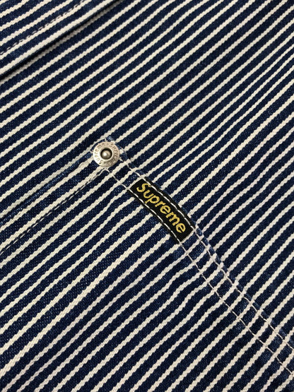 【中古品】【メンズ】 SUPREME シュプリーム 25SS LOOSE FIT S/S DENIM PAINTER SHIRT ルーズ フィット ショートスリーブ ペインター シャツ トップス 149-260829-rt-56-tagh サイズ：XL カラー：ブルー 万代Net店