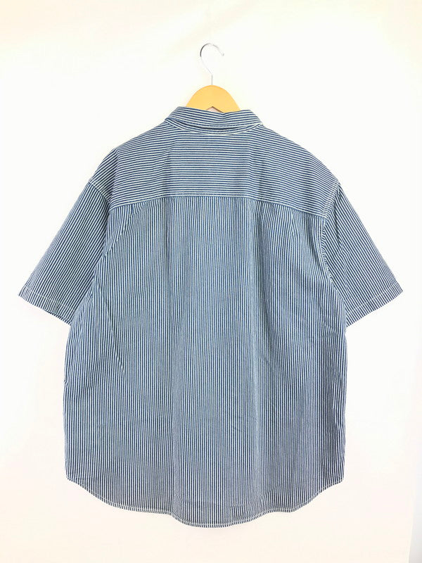 【中古品】【メンズ】 SUPREME シュプリーム 25SS LOOSE FIT S/S DENIM PAINTER SHIRT ルーズ フィット ショートスリーブ ペインター シャツ トップス 149-260829-rt-56-tagh サイズ：XL カラー：ブルー 万代Net店