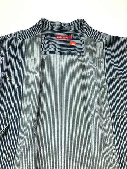 【中古品】【メンズ】 SUPREME シュプリーム 25SS LOOSE FIT S/S DENIM PAINTER SHIRT ルーズ フィット ショートスリーブ ペインター シャツ トップス 149-260829-rt-56-tagh サイズ：XL カラー：ブルー 万代Net店
