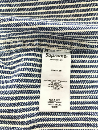 【中古品】【メンズ】 SUPREME シュプリーム 25SS LOOSE FIT S/S DENIM PAINTER SHIRT ルーズ フィット ショートスリーブ ペインター シャツ トップス 149-260829-rt-56-tagh サイズ：XL カラー：ブルー 万代Net店