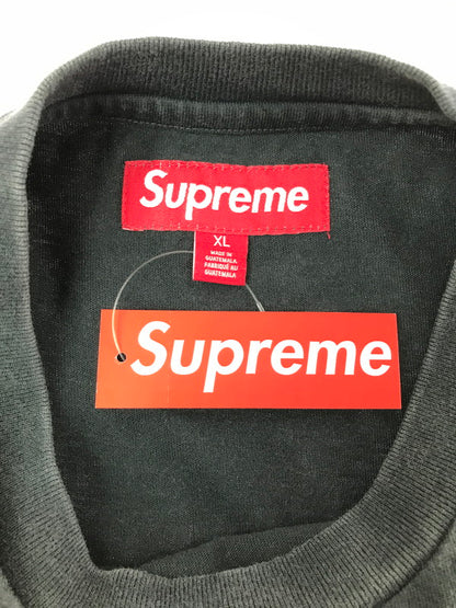 【中古品】【メンズ】 SUPREME シュプリーム 26SS WASHED S/S TOP BLACK ウォッシュド ショートスリーブ トップ 149-260829-rt-51-tagh サイズ：XL カラー：ブラック 万代Net店