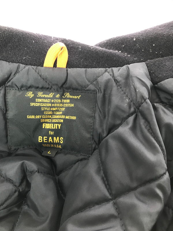 【現状渡し品】【メンズ】 FIDELITY フェデリティー BEAMS別注 ビームス別注 PEA COAT ピーコート アウター 145-260819-rt-20-tag サイズ：L カラー：ブラック 万代Net店