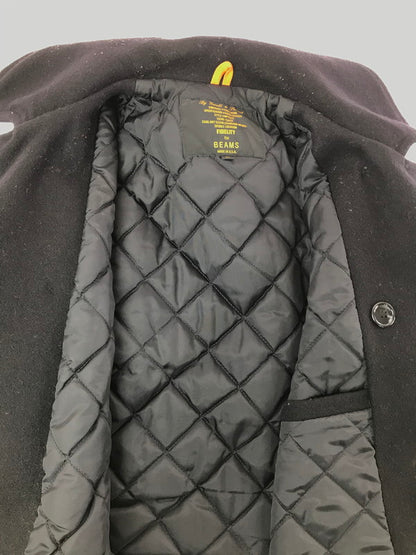 【現状渡し品】【メンズ】 FIDELITY フェデリティー BEAMS別注 ビームス別注 PEA COAT ピーコート アウター 145-260819-rt-20-tag サイズ：L カラー：ブラック 万代Net店