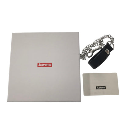 【中古品】【メンズ】 SUPREME シュプリーム 25AW LEATHER CHAIN WALLET レザー チェーン ウォレット 3つ折り財布 200-260914-na-10-tagh カラー：ブラック 万代Net店