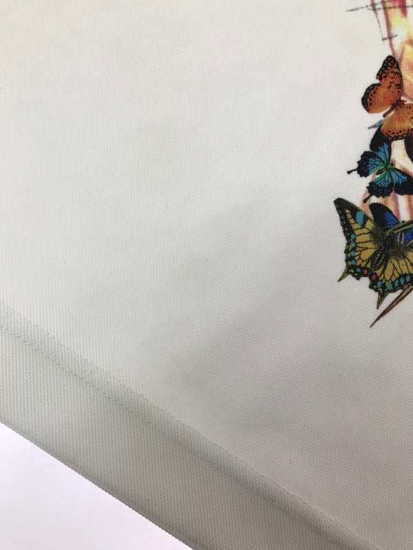 【中古品】【メンズ】 COMME DES GARCONS HOMME PLUS コムデギャルソンオムプリュス × BEDELGEUSE BACK PRINT MESH T-SHIRT PI-T014 AD2021 140-260819-rt-11-tag サイズ：S カラー：ホワイト 万代Net店