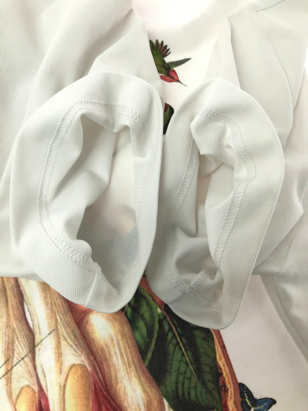 【中古品】【メンズ】 COMME DES GARCONS HOMME PLUS コムデギャルソンオムプリュス × BEDELGEUSE BACK PRINT MESH T-SHIRT PI-T014 AD2021 140-260819-rt-11-tag サイズ：S カラー：ホワイト 万代Net店
