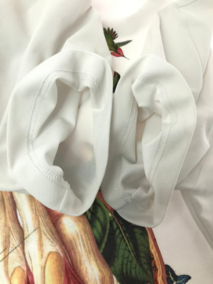 【中古品】【メンズ】 COMME DES GARCONS HOMME PLUS コムデギャルソンオムプリュス × BEDELGEUSE BACK PRINT MESH T-SHIRT PI-T014 AD2021 140-260819-rt-11-tag サイズ：S カラー：ホワイト 万代Net店