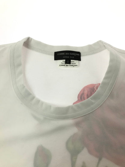 【中古品】【メンズ】 COMME DES GARCONS HOMME PLUS コムデギャルソンオムプリュス × BEDELGEUSE BACK PRINT MESH T-SHIRT PI-T014 AD2021 140-260819-rt-11-tag サイズ：S カラー：ホワイト 万代Net店