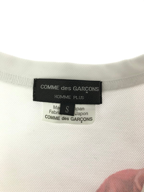 【中古品】【メンズ】 COMME DES GARCONS HOMME PLUS コムデギャルソンオムプリュス × BEDELGEUSE BACK PRINT MESH T-SHIRT PI-T014 AD2021 140-260819-rt-11-tag サイズ：S カラー：ホワイト 万代Net店