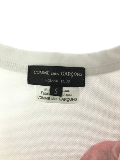 【中古品】【メンズ】 COMME DES GARCONS HOMME PLUS コムデギャルソンオムプリュス × BEDELGEUSE BACK PRINT MESH T-SHIRT PI-T014 AD2021 140-260819-rt-11-tag サイズ：S カラー：ホワイト 万代Net店