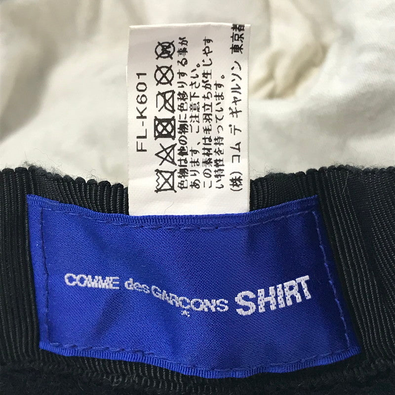 【中古品】【メンズ】 COMME DES GARCONS SHIRT コムデギャルソンシャツ BUCKET HAT FL-K601 ウール縮絨 バケット 帽子 185-260818-rt-39-tag カラー：ブラック 万代Net店