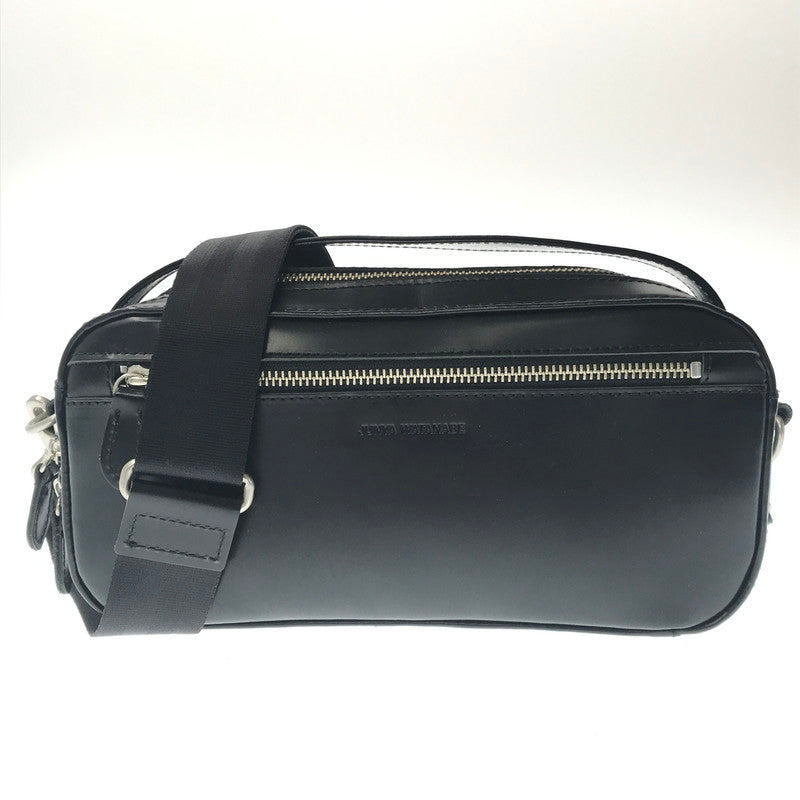 【中古品】【メンズ】 JUNYA WATANABE ジュンヤワタナベ COW LEATHER SHOULDER BAG BLACK JD-K202 カウレザー ショルダー バッグ カバン 188-260818-rt-40-tag カラー：ブラック 万代Net店