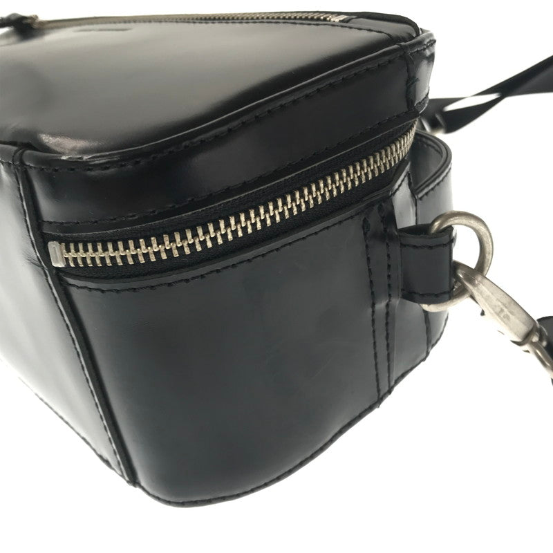 【中古品】【メンズ】 JUNYA WATANABE ジュンヤワタナベ COW LEATHER SHOULDER BAG BLACK JD-K202 カウレザー ショルダー バッグ カバン 188-260818-rt-40-tag カラー：ブラック 万代Net店