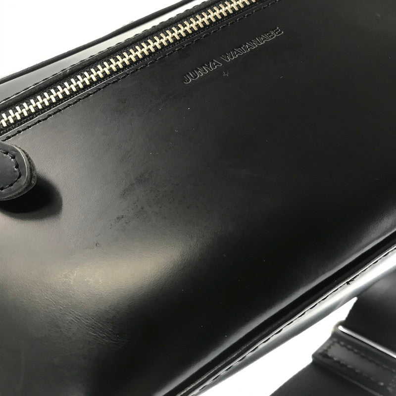 【中古品】【メンズ】 JUNYA WATANABE ジュンヤワタナベ COW LEATHER SHOULDER BAG BLACK JD-K202 カウレザー ショルダー バッグ カバン 188-260818-rt-40-tag カラー：ブラック 万代Net店