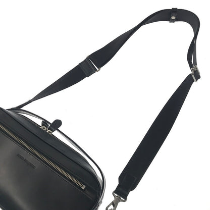 【中古品】【メンズ】 JUNYA WATANABE ジュンヤワタナベ COW LEATHER SHOULDER BAG BLACK JD-K202 カウレザー ショルダー バッグ カバン 188-260818-rt-40-tag カラー：ブラック 万代Net店