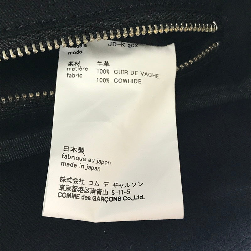 【中古品】【メンズ】 JUNYA WATANABE ジュンヤワタナベ COW LEATHER SHOULDER BAG BLACK JD-K202 カウレザー ショルダー バッグ カバン 188-260818-rt-40-tag カラー：ブラック 万代Net店