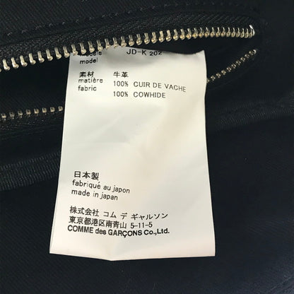 【中古品】【メンズ】 JUNYA WATANABE ジュンヤワタナベ COW LEATHER SHOULDER BAG BLACK JD-K202 カウレザー ショルダー バッグ カバン 188-260818-rt-40-tag カラー：ブラック 万代Net店