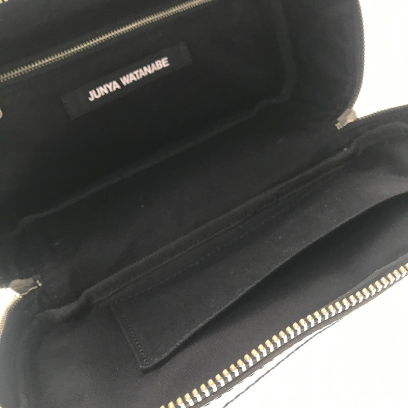 【中古品】【メンズ】 JUNYA WATANABE ジュンヤワタナベ COW LEATHER SHOULDER BAG BLACK JD-K202 カウレザー ショルダー バッグ カバン 188-260818-rt-40-tag カラー：ブラック 万代Net店