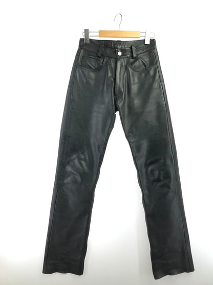 【中古品】【メンズ】 DEVILS デビルズ LEATHER PANTS レザーパンツ ボトムス 156-261014-na-19-tagh サイズ：28 カラー：ブラック 万代Net店