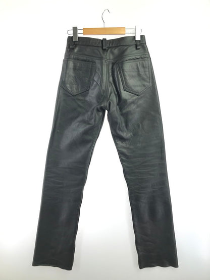 【中古品】【メンズ】 DEVILS デビルズ LEATHER PANTS レザーパンツ ボトムス 156-261014-na-19-tagh サイズ：28 カラー：ブラック 万代Net店