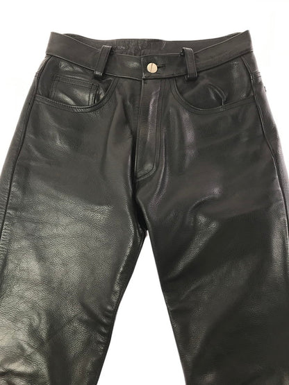 【中古品】【メンズ】 DEVILS デビルズ LEATHER PANTS レザーパンツ ボトムス 156-261014-na-19-tagh サイズ：28 カラー：ブラック 万代Net店