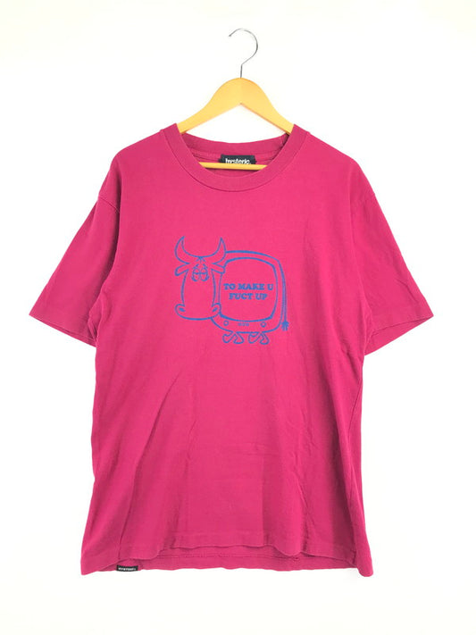 【中古品】【メンズ】 OLD HYSTERIC GLAMOUR オールド ヒステリックグラマー TO MAKE U FUCT UP T-SHIRT 2CT-2178 ショートスリーブ Tシャツ トップス 140-260819-rt-12-tag サイズ：L カラー：ピンク 万代Net店