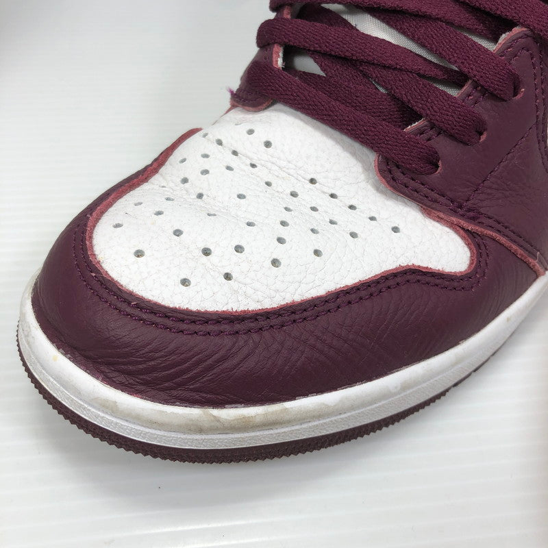 【中古品】【メンズ】 NIKE ナイキ AIR JORDAN 1 HIGH OG BORDEAUX 555088-611 エア ジョーダン ハイ オージー ボルドー AJ1 160-260825-su-04-tagh サイズ：28/US10 カラー：ワインレッド 万代Net店