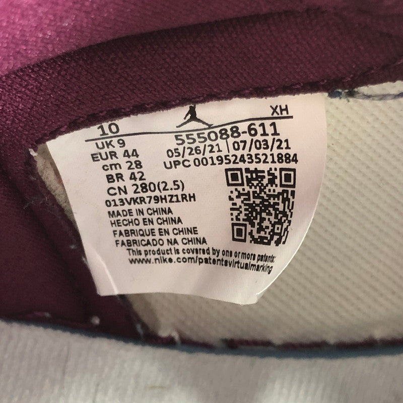 【中古品】【メンズ】 NIKE ナイキ AIR JORDAN 1 HIGH OG BORDEAUX 555088-611 エア ジョーダン ハイ オージー ボルドー AJ1 160-260825-su-04-tagh サイズ：28/US10 カラー：ワインレッド 万代Net店