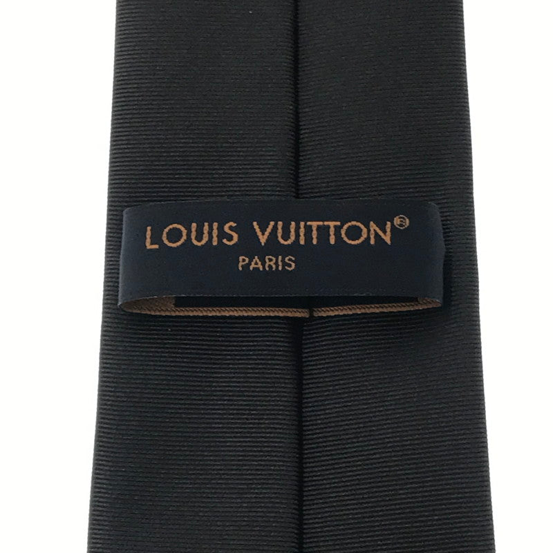 【中古品】【メンズ】 LOUIS VUITTON ルイ・ヴィトン SIGNATURE TIE M98645 MR2246 ネクタイ・シグネチャー 179-260818-rt-37-tag カラー：ブラック 万代Net店