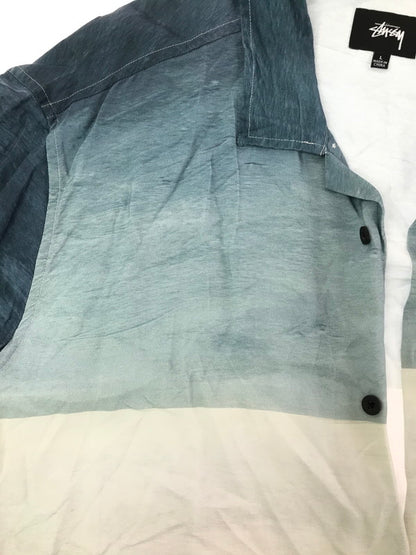 【中古品】【メンズ】 STUSSY ステューシー DICE PAINTING SHIRT BLUE ダイス ペインティング シャツ トップス 142-260818-rt-45-tag カラー：ブルー 万代Net店
