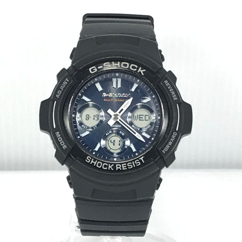 【現状渡し品】【メンズ】 G-SHOCK ジーショック AWG-100 M100 SERIES AWG-M100SB-2AJF アナデジ クォーツ 腕時計 ステンレススチール 196-260819-su-06-tagh カラー：ブラック 万代Net店