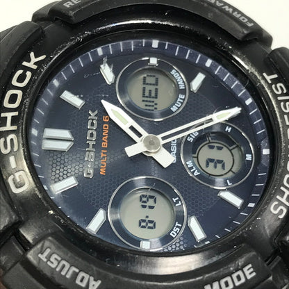 【現状渡し品】【メンズ】 G-SHOCK ジーショック AWG-100 M100 SERIES AWG-M100SB-2AJF アナデジ クォーツ 腕時計 ステンレススチール 196-260819-su-06-tagh カラー：ブラック 万代Net店