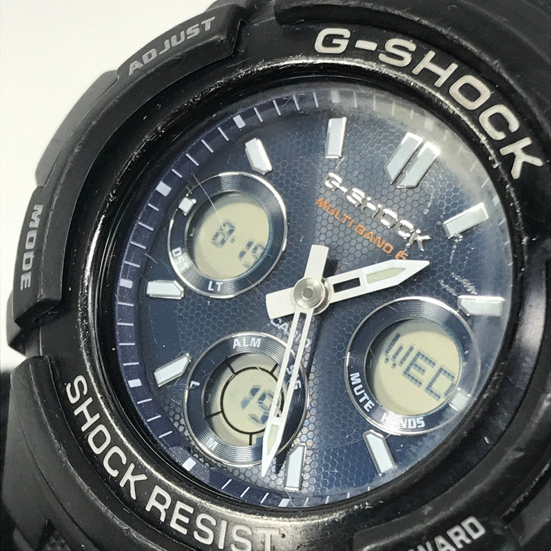 【現状渡し品】【メンズ】 G-SHOCK ジーショック AWG-100 M100 SERIES AWG-M100SB-2AJF アナデジ クォーツ 腕時計 ステンレススチール 196-260819-su-06-tagh カラー：ブラック 万代Net店