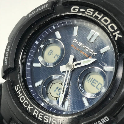 【現状渡し品】【メンズ】 G-SHOCK ジーショック AWG-100 M100 SERIES AWG-M100SB-2AJF アナデジ クォーツ 腕時計 ステンレススチール 196-260819-su-06-tagh カラー：ブラック 万代Net店