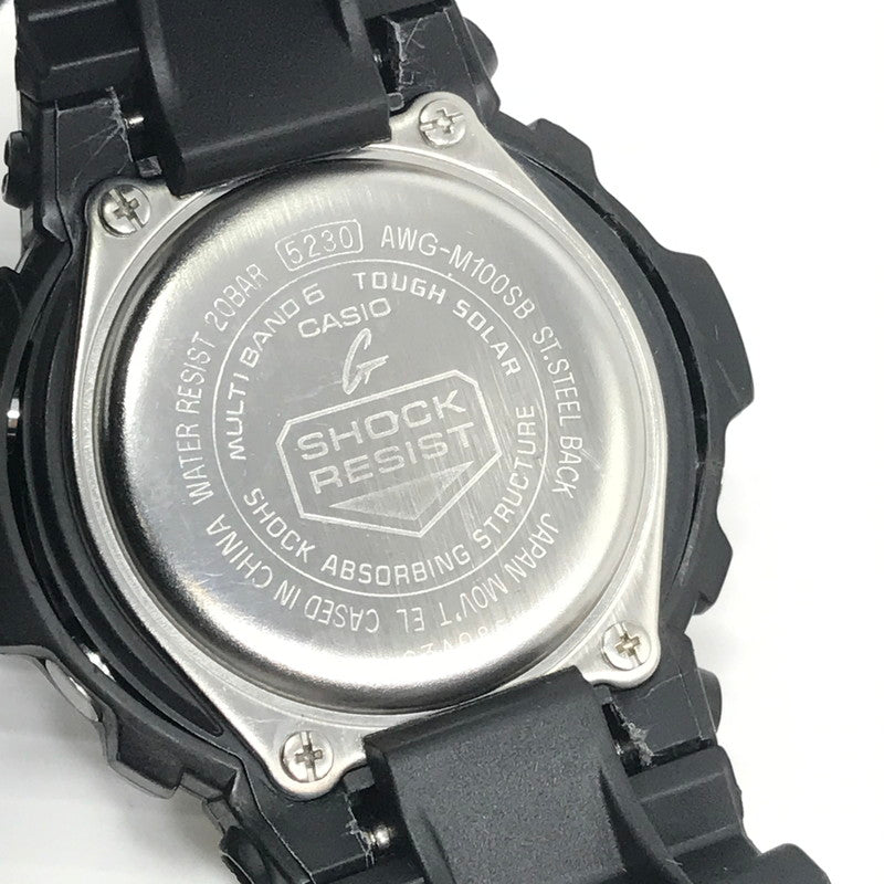 【現状渡し品】【メンズ】 G-SHOCK ジーショック AWG-100 M100 SERIES AWG-M100SB-2AJF アナデジ クォーツ 腕時計 ステンレススチール 196-260819-su-06-tagh カラー：ブラック 万代Net店