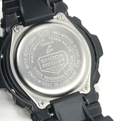 【現状渡し品】【メンズ】 G-SHOCK ジーショック AWG-100 M100 SERIES AWG-M100SB-2AJF アナデジ クォーツ 腕時計 ステンレススチール 196-260819-su-06-tagh カラー：ブラック 万代Net店