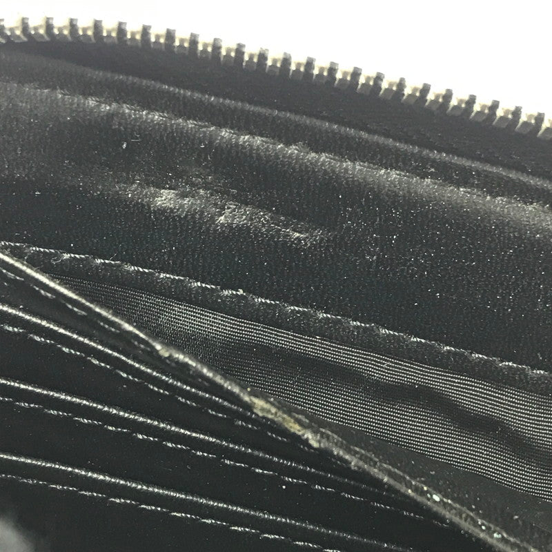 【ジャンク品】【メンズ】 EMPORIO ARMANI エンポリオ・アルマーニ ラウンド ファスナー ウォレット 長財布 200-260908-na-17-tagh カラー：ブラック 万代Net店
