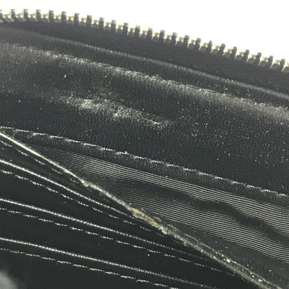 【ジャンク品】【メンズ】 EMPORIO ARMANI エンポリオ・アルマーニ ラウンド ファスナー ウォレット 長財布 200-260908-na-17-tagh カラー：ブラック 万代Net店
