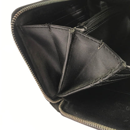 【ジャンク品】【メンズ】 EMPORIO ARMANI エンポリオ・アルマーニ ラウンド ファスナー ウォレット 長財布 200-260908-na-17-tagh カラー：ブラック 万代Net店