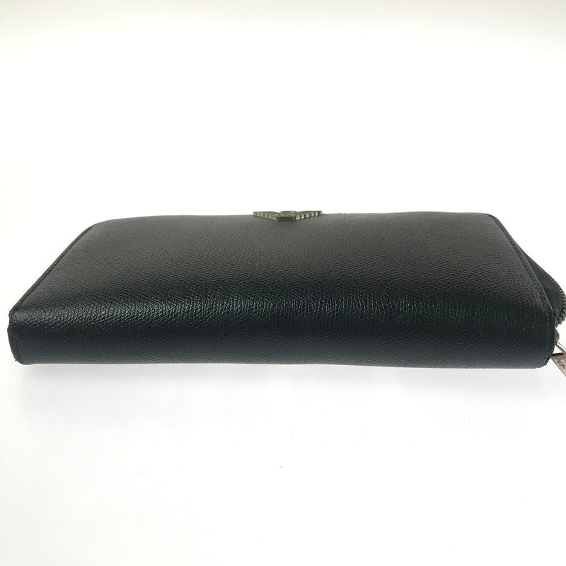 【ジャンク品】【メンズ】 EMPORIO ARMANI エンポリオ・アルマーニ ラウンド ファスナー ウォレット 長財布 200-260908-na-17-tagh カラー：ブラック 万代Net店