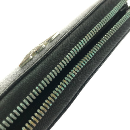 【ジャンク品】【メンズ】 EMPORIO ARMANI エンポリオ・アルマーニ ラウンド ファスナー ウォレット 長財布 200-260908-na-17-tagh カラー：ブラック 万代Net店