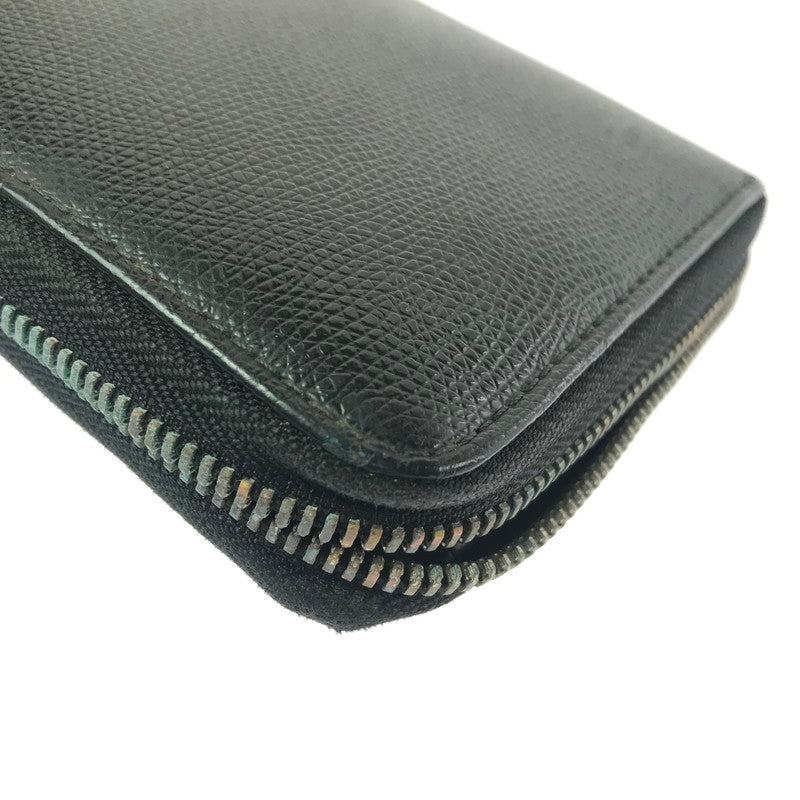 【ジャンク品】【メンズ】 EMPORIO ARMANI エンポリオ・アルマーニ ラウンド ファスナー ウォレット 長財布 200-260908-na-17-tagh カラー：ブラック 万代Net店
